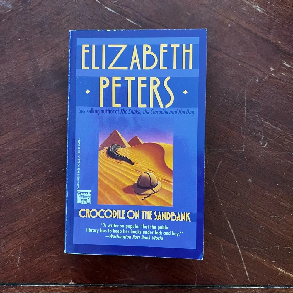 3 for $15: Set of four Elizabeth Peters paperback books with case - Picture 3 of 6